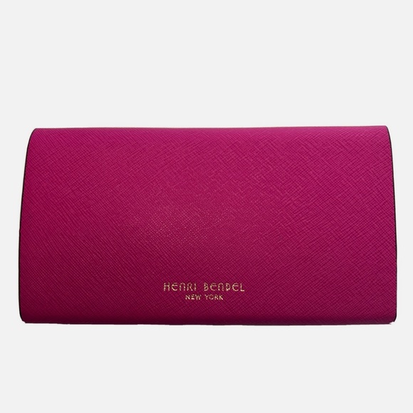 HENRI BENDEL ⭐️ saffiano leather foldable sunglasses  case - Picture 5 of 10